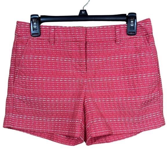CLEARANCE Ann Taylor LOFT Women's Pink & White Shorts Size 2 - Picture 1 of 6